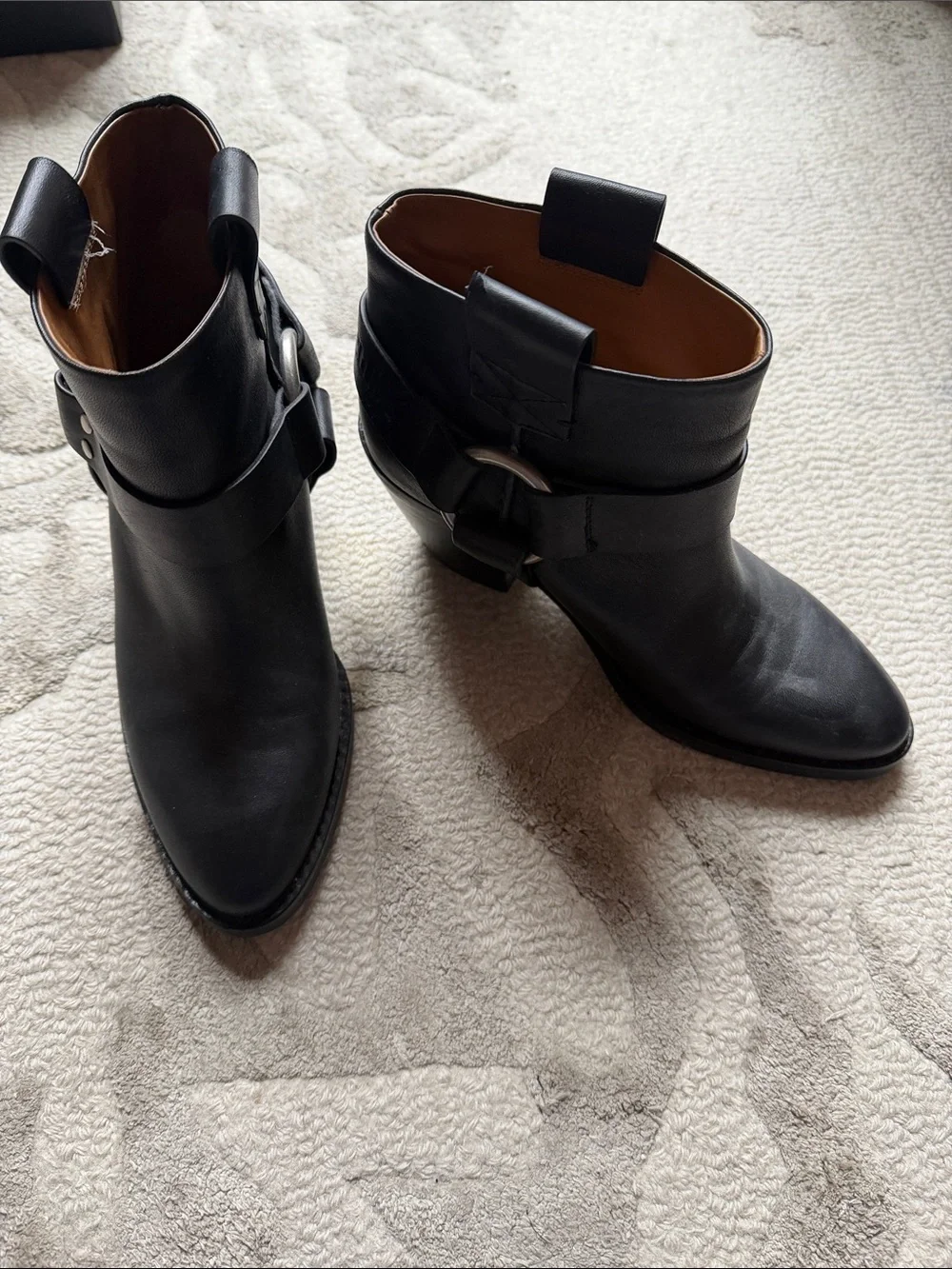 See By Chloe Black Harness Ankle Booties - Picture 3 of 8